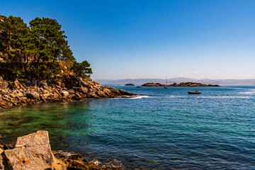 Paisaje en las Islas Cíes, Galicia.