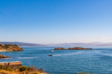 Paisaje en las Islas Cíes, Galicia.