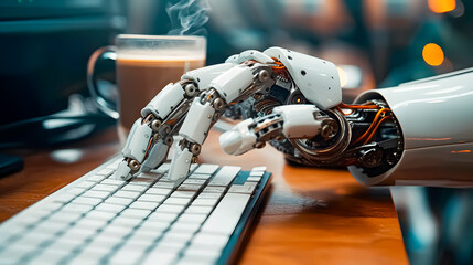 Even artificial intelligence needs coffee.