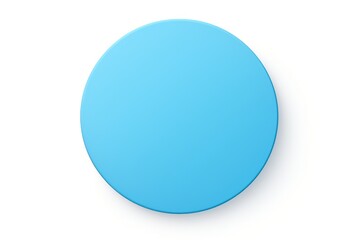 Fototapeta na wymiar blue round square isolated on white background