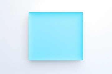 blue square isolated on white background