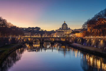 Fototapeta na wymiar La vista mas bonita de Roma