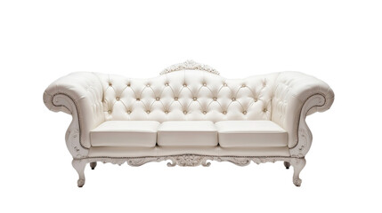 Luxury sofa chair on transparent background