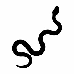 silhouette of a black snake, Chinese New Year of the Chinese zodiac snake