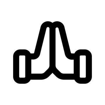 apologize line icon