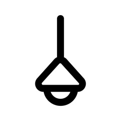 lamp line icon