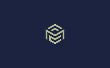 letter mc with hexagon logo icon design vector design template inspiration - obrazy, fototapety, plakaty