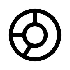 pie chart line icon