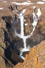 Waterfall on the Hikikal river, Putorana Plateau, Taimyr. Russia, Siberia - 730073500