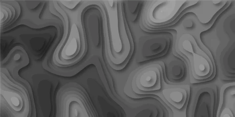Gordijnen 3D Stylized topographic contour map. Geography scheme and terrain. Topography grid map. Contour map background. Geographic line mountain relief. Abstract lines or wavy backdrop background. © Phenomena