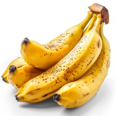 A yellow banana isolated on white background