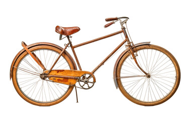 Fototapeta na wymiar Vintage bicycle PNG. Bicycle PNG. Pedal cycle PNG.