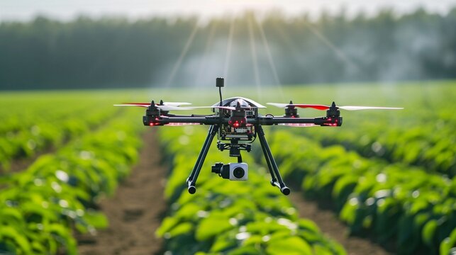 Drone technology used in agriculture generated by ai