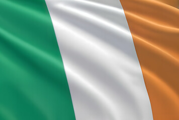 Irish Flag - obrazy, fototapety, plakaty