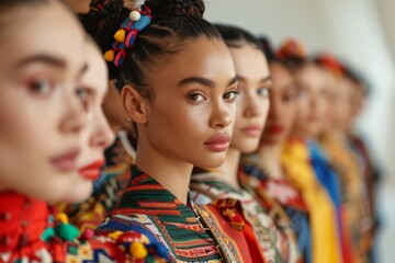 Celebrating Diversity In A Fashion Show: International Designs And Models Of Various Ethnicities