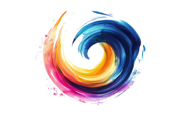 swirling watercolor brush strokes, creating a vortex like pattern that adds a sense of motion and depth.