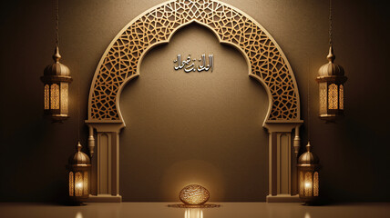 Islamic greeting Eid Mubarak cards for Muslim Holidays