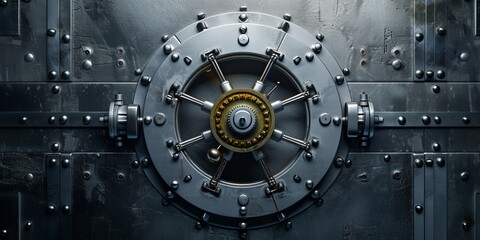 Preserving Financial Security: The Importance Of A Safe And Vault - obrazy, fototapety, plakaty