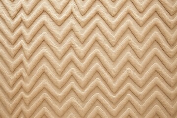 Beige zig-zag wave pattern carpet texture background