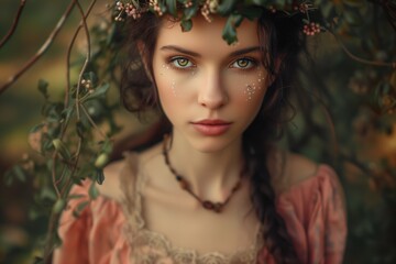 Captivating Image Of Enchanting Elf Maiden With Fashionable Allure
