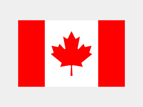 Flag Kanada, illustration vector of kanada flag
