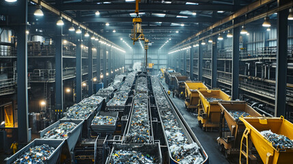 Industrial Factory Filled With Metal and Waste