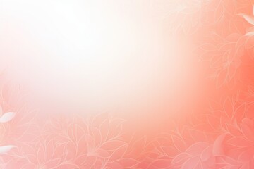 Fototapeta na wymiar coral soft pastel gradient modern background with a thin barely noticeable floral ornament background
