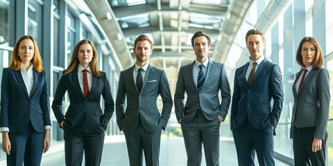 Fototapeta premium Professional People In Corporate Setting
