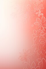 coral soft pastel gradient modern background with a thin barely noticeable floral ornament background