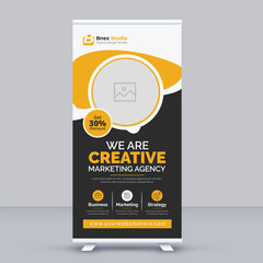 Corporate Roll-Up Banner Design Template for Business