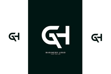 GH, HG, G, H, Abstract Letters Logo Monogram