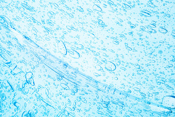 Liquid gel cosmetic smudge texture blue