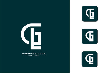 GL, LG, G, L, Abstract Letters Logo Monogram