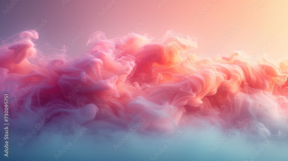 Wall mural Colorful cotton candy in soft pastel color background