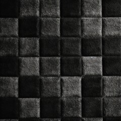 Black square checkered carpet texture