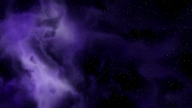 mystische violette intergalaktische Nebelschwaden im Universum, Rauch, Wolken, Weltall