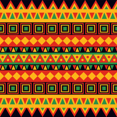 Pan African Seamless Pattern Background