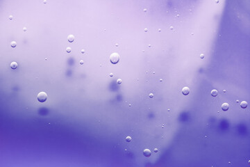 Liquid gel cosmetic smudge texture blue purple