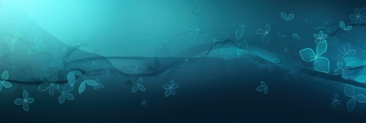 darkcyan soft pastel gradient modern background with a thin barely noticeable floral