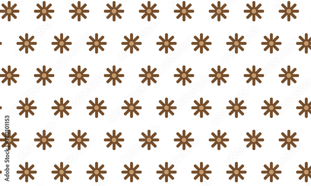Poster abstract seamless repeatable brown star pattern.