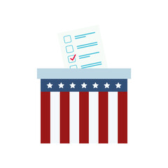 American presidential election badges vector
