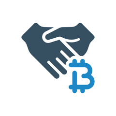 handshake icon vector illustration