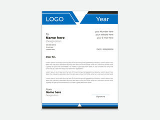 Simplae & Blank Business LetterHead Design 