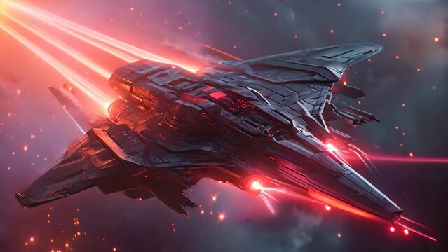 Quantum Warbird: Laser-armed Spacecraft. Generative ai