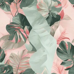 Tropical watercolor: art and minimalism