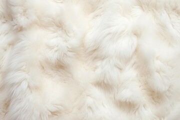 Sheepskin Plaid - Warm and Cozy Top View of Soft Organic Fleece Material with Natural Texture