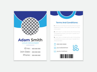 Creative & Minimalist ID Card Design 