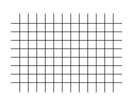 Simple black grid without background. Modern and minimalist vector grid design on a transparent background