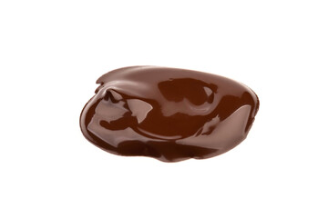 Paint spot, isolated on white background. Glossy akril paint. Abstract trace shape. Drops of paint.