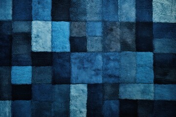 Blue paterned carpet texture
